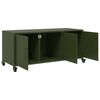 vidaXL Έπιπλο Τηλεόρασης Πράσινο Λαδί 100,5x39x43,5 εκ. από Ατσάλι