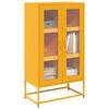 vidaXL Highboard Μουστάρδα κίτρινη 68x39x123 cm Χάλυβας