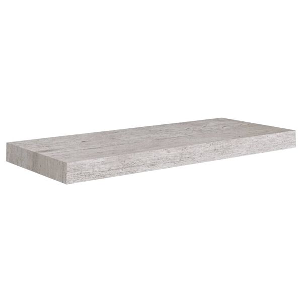 vidaXL Ράφια Τοίχου 4 τεμ. Γκρι Σκυροδέματος 60 x 23,5 x 3,8 εκ. MDF