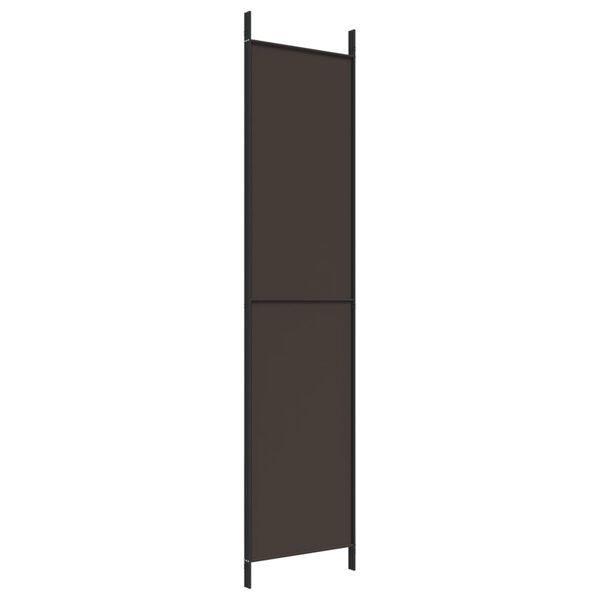 vidaXL Διαχωριστικό Δωματίου με 6 Πάνελ Καφέ 150x220 εκ. από Ύφασμα