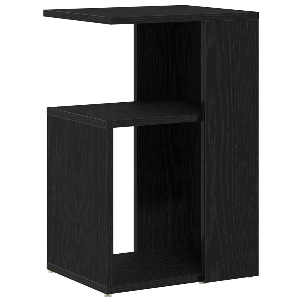 vidaXL Τραπέζι πλευράς Μαύρο Δρυς 36x30x56 εκ Επεξεργασμένο ξύλο