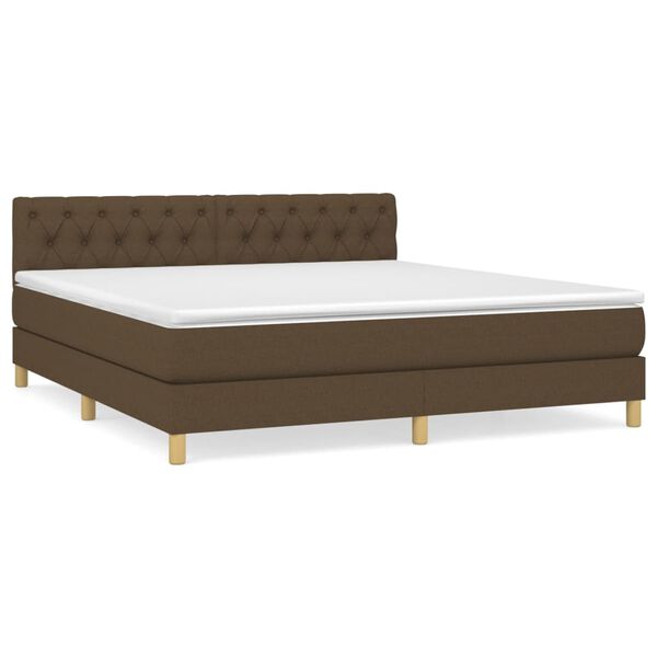 vidaXL &Kappa;&rho;&epsilon;&beta;ά&tau;&iota; Boxspring &mu;&epsilon; &Sigma;&tau;&rho;ώ&mu;&alpha; &Sigma;&kappa;&omicron;ύ&rho;&omicron; &Kappa;&alpha;&phi;έ 160x200 &epsilon;&kappa; &Upsilon;&phi;&alpha;&sigma;&mu;ά&tau;&iota;&nu;&omicron;
