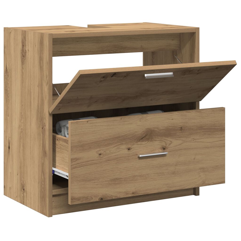 vidaXL Ντουλάπα Νιπτήρα Ξύλο Τέχνης 59x37x59 cm Επεξεργασμένο Ξύλο