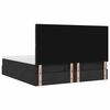 vidaXL Οθωμανικό κρεβάτι με στρώμα Μαύρο 180x200cm Ύφασμα