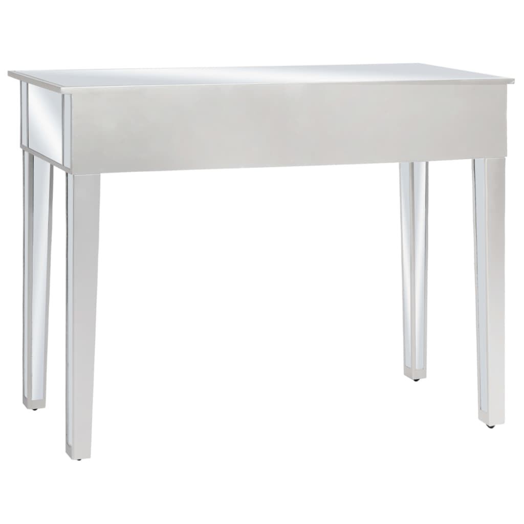 vidaXL Τραπέζι Κονσόλα Καθρέφτης 106,5 x 38 x 76,5 εκ. από MDF & Γυαλί