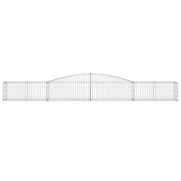 vidaXL Συρματοκιβώτια Τοξωτά 15 τεμ. 400x50x40/60 εκ. Γαλβαν. Ατσάλι