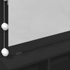 vidaXL Μπουντουάρ με LED Μαύρο 80x41x144,5 εκ.