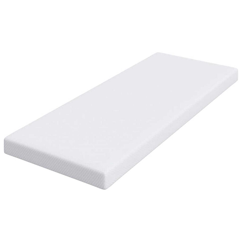 vidaXL Στρώματα Λευκό 70 x 200 cm 100% ύφασμα πολυεστέρα με τζακάρ