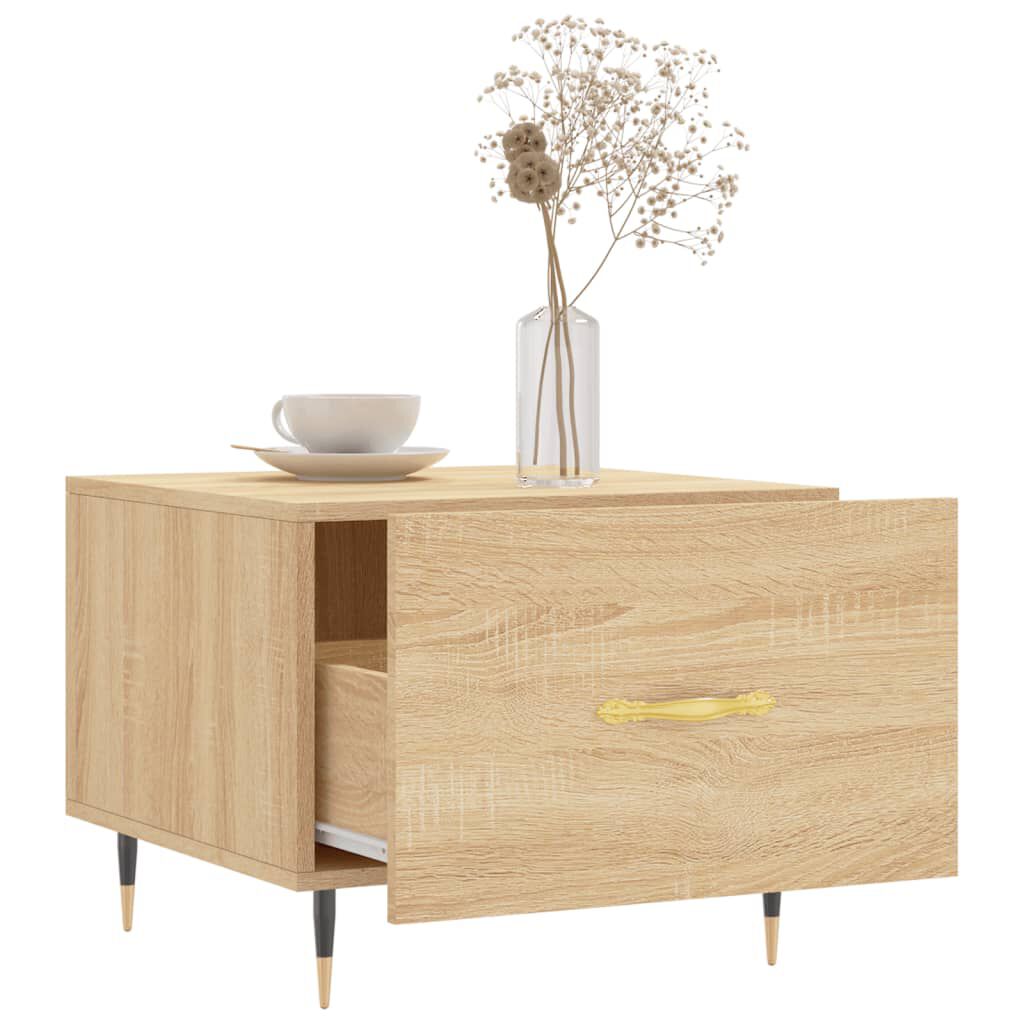 vidaXL Τραπεζάκι Σαλονιού Sonoma Δρυς 50x50x40 εκ. Επεξεργασμένο Ξύλο