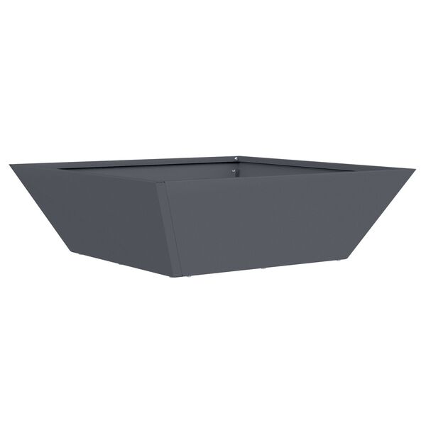 vidaXL Γλάστρα Κήπου Ανθρακί 50 x 50 x 15 cm Ατσάλι