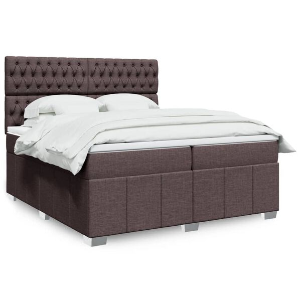 vidaXL &Kappa;&rho;&epsilon;&beta;ά&tau;&iota; Boxspring &mu;&epsilon; &Sigma;&tau;&rho;ώ&mu;&alpha; &Sigma;&kappa;&omicron;ύ&rho;&omicron; &Kappa;&alpha;&phi;έ 200x200 &epsilon;&kappa;. &Upsilon;&phi;&alpha;&sigma;&mu;ά&tau;&iota;&nu;&omicron;