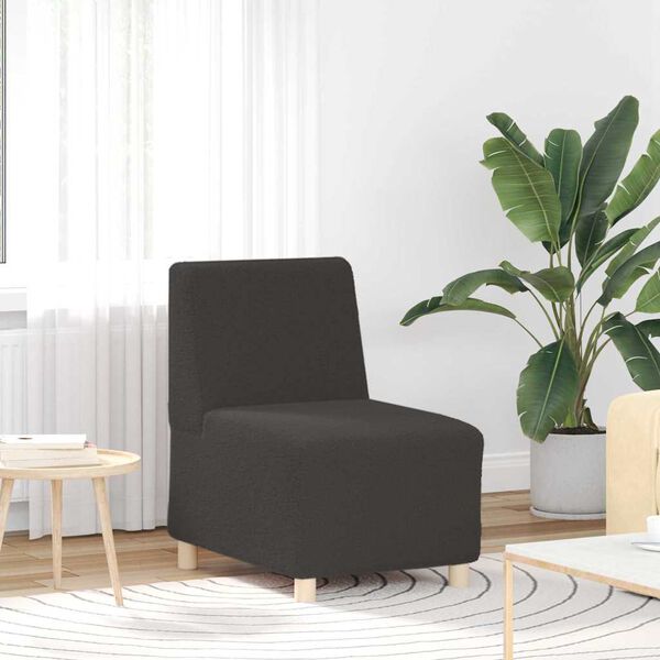 vidaXL Μοναδικός Καναπές χωρίς Χερούλια 3 pcs Σκούρο Γκρι