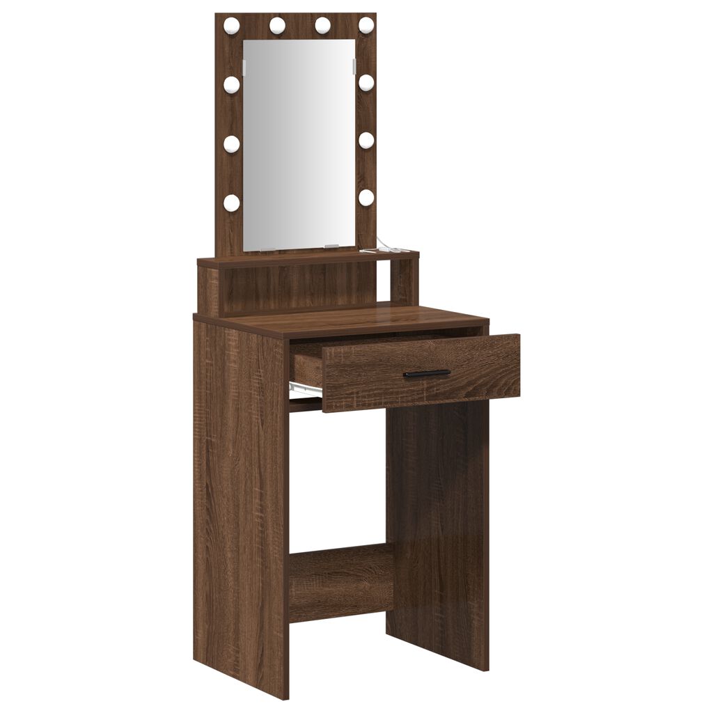 vidaXL Τραπέζι περιποίησης Καφέ 50 x 41 x 140 εκ. Επεξεργασμένο ξύλο