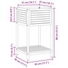 vidaXL Ζαρντινιέρα Κήπου με Ράφι 45x45x80 εκ. Μασίφ Ακακία/Ατσάλι