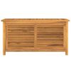 vidaXL Μπαούλο Αποθήκευσης Κήπου με Τσάντα 114x50x58εκ Μασίφ Ξύλο Teak