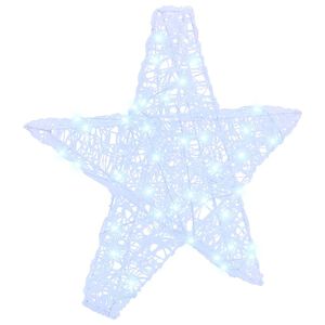 vidaXL 3D &Alpha;&sigma;&tau;έ&rho;&iota; 50 LED &Psi;&upsilon;&chi;&rho;ό &lambda;&epsilon;&upsilon;&kappa;ό 55 x 53.5 x 10 &epsilon;&kappa; &Alpha;&kappa;&rho;&upsilon;&lambda;&iota;&kappa;ό
