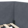 vidaXL Κρεβάτι Γωνίας με κεφαλάρι Σκούρο Γκρι 80 εκ x 200 εκ ύφασμα
