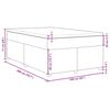 vidaXL Κρεβάτι Boxspring με Στρώμα Κρεμ 160x200 εκ. Υφασμάτινο