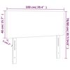 vidaXL Κεφαλάρι Κρεβατιού Κρεμ 100x5x78/88 εκ. από Συνθετικό Δέρμα