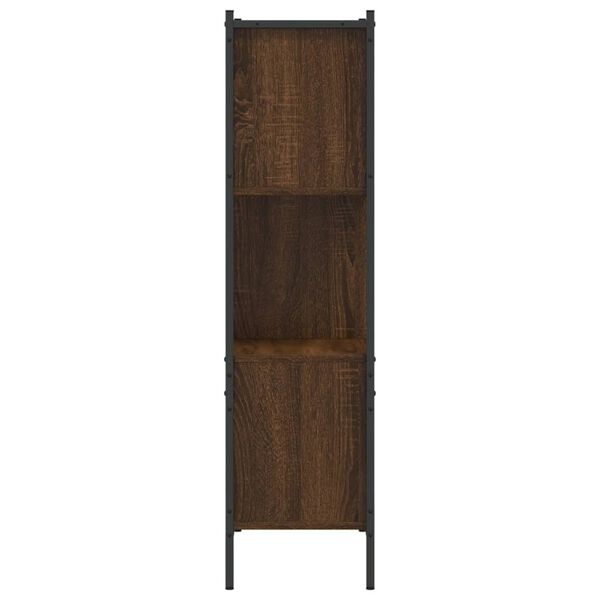 vidaXL Βιβλιοθήκη Καφέ Δρυς72x28x109 εκ. από Επεξεργασμένο Ξύλο