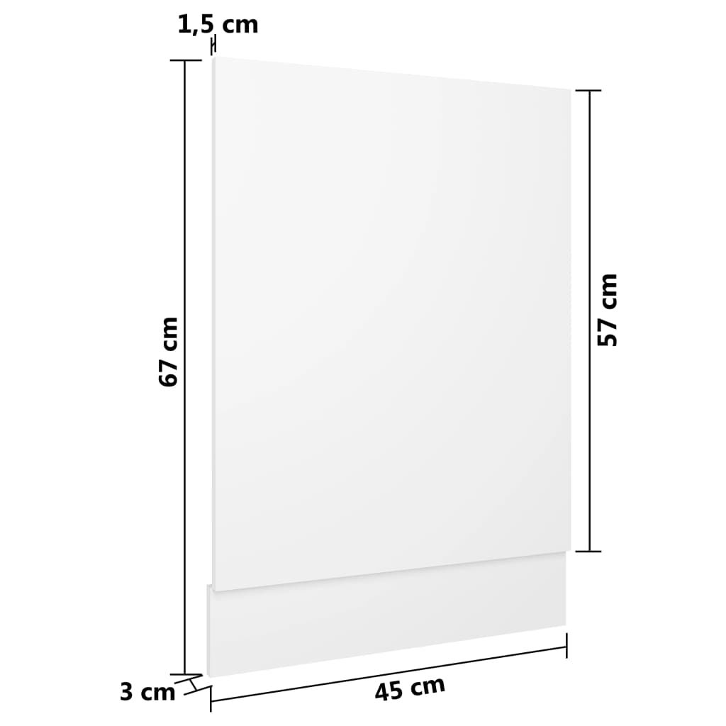 vidaXL Πρόσοψη Πλυντηρίου Πιάτων Lyon Λευκή 45 x 3 x 67εκ. από