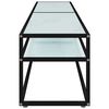 vidaXL Έπιπλο Τηλεόρασης Λευκό Όψη Μαρμάρου 180x40x40,5εκ Ψημένο Γυαλί