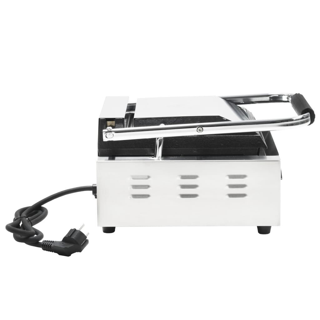 vidaXL Τοστιέρα Ραβδωτή Panini 1800 W 31x30,5x20 εκ. Ανοξείδωτο Ατσάλι