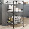 vidaXL Τρόλεϊ Κουζίνας Sonoma Γκρι 60,5x50x105 εκ. Επεξεργασμένο Ξύλο