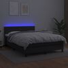 vidaXL &Kappa;&rho;&epsilon;&beta;ά&tau;&iota; Boxspring &mu;&epsilon; &Sigma;&tau;&rho;ώ&mu;&alpha; & LED &Mu;&alpha;ύ&rho;&omicron; 140x190 &epsilon;&kappa;. &Sigma;&upsilon;&nu;&theta;. &Delta;έ&rho;&mu;&alpha;