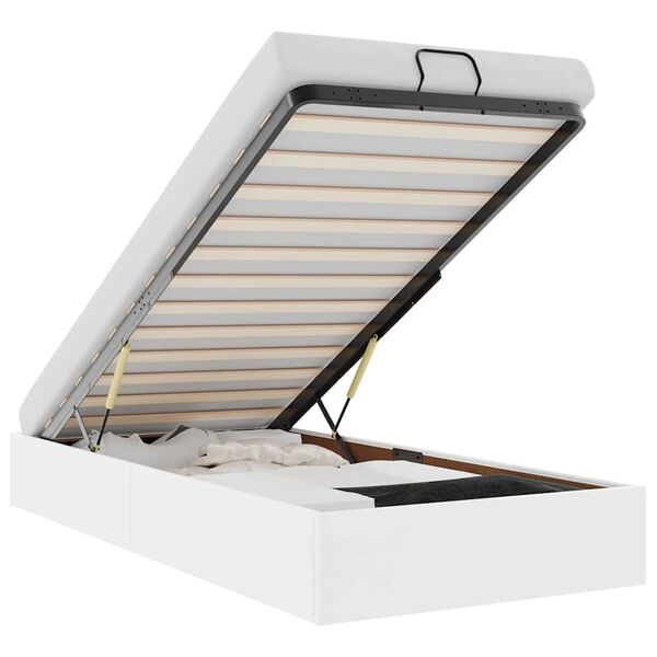 vidaXL Πλαίσιο κρεβατιού οθωμανικού κρεβατιού χωρίς στρώμα Λευκό