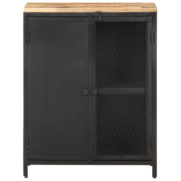 vidaXL Ντουλάπι 60 x 35 x 78 εκ. από Μασίφ Ακατέργαστο Ξύλο Μάνγκο