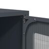 vidaXL Κομοδίνο Ανθρακί 36x39x60,5 cm από χάλυβα ψυχρής έλασης