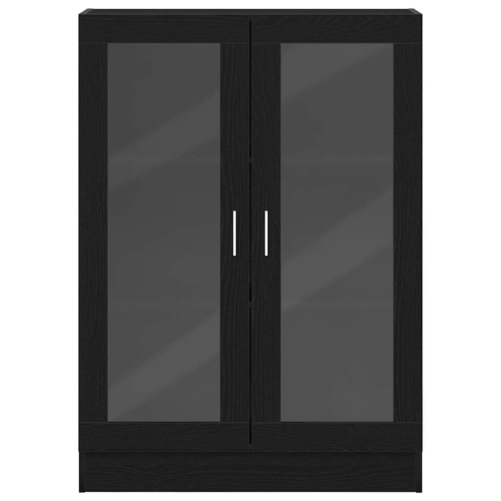 vidaXL Βιβλιοθήκη Μαύρο Δρυς 82,5x30,5x115 εκ. Επεξεργασμένο Ξύλο