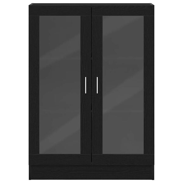 vidaXL Βιβλιοθήκη Μαύρο Δρυς 82,5x30,5x115 εκ. Επεξεργασμένο Ξύλο