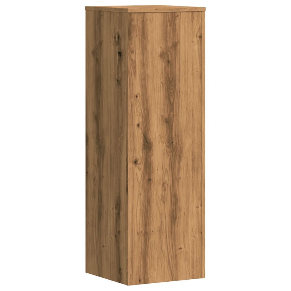 vidaXL Βάσεις Φυτών Αρτισιανή Δρυς 33x33x100 εκ. Επεξ. Ξύλο