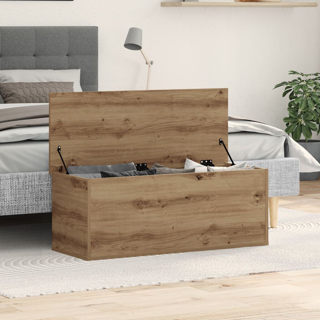 κουτί αποθήκευσης vidaXL Artisan Oak 90x35x35 εκ, φτιαγμένο από ξύλο