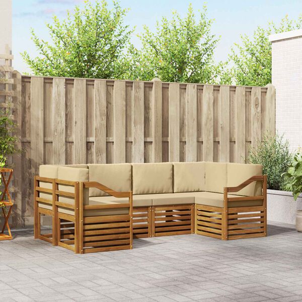 vidaXL &Sigma;&alpha;&lambda;&omicron;&nu;ά&kappa;&iota; &Gamma;&omega;&nu;&iota;&alpha;&kappa;&omicron;ύ &Kappa;&alpha;&nu;&alpha;&pi;έ 6 pcs &Phi;&upsilon;&sigma;&iota;&kappa;ό &Sigma;&tau;&epsilon;&rho;&epsilon;ό &Xi;ύ&lambda;&omicron; &Alpha;&kappa;&alpha;&kappa;ί&alpha;&sigmaf;