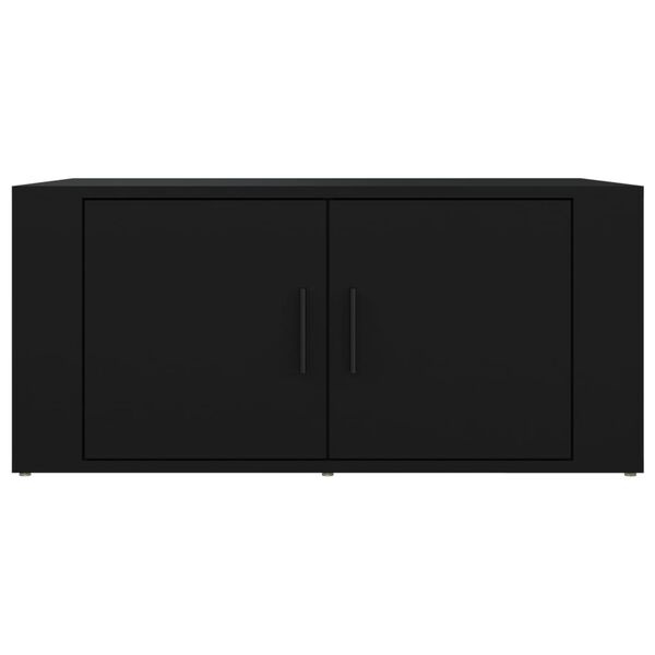 vidaXL Τραπεζάκι Σαλονιού Μαύρο 80x50x36 εκ. Επεξεργασμένο Ξύλο