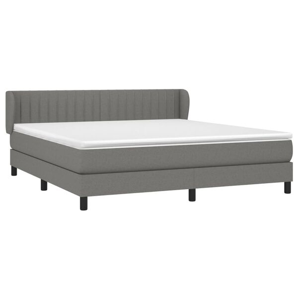 vidaXL &Kappa;&rho;&epsilon;&beta;ά&tau;&iota; Boxspring &mu;&epsilon; &Sigma;&tau;&rho;ώ&mu;&alpha; &Sigma;&kappa;&omicron;ύ&rho;&omicron; &Gamma;&kappa;&rho;&iota; 160x200 &epsilon;&kappa; &Upsilon;&phi;&alpha;&sigma;&mu;ά&tau;&iota;&nu;&omicron;