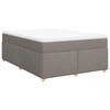 vidaXL &Kappa;&rho;&epsilon;&beta;ά&tau;&iota; Boxspring &mu;&epsilon; &Sigma;&tau;&rho;ώ&mu;&alpha; Taupe 140x200 &epsilon;&kappa;. &Upsilon;&phi;&alpha;&sigma;&mu;ά&tau;&iota;&nu;&omicron;