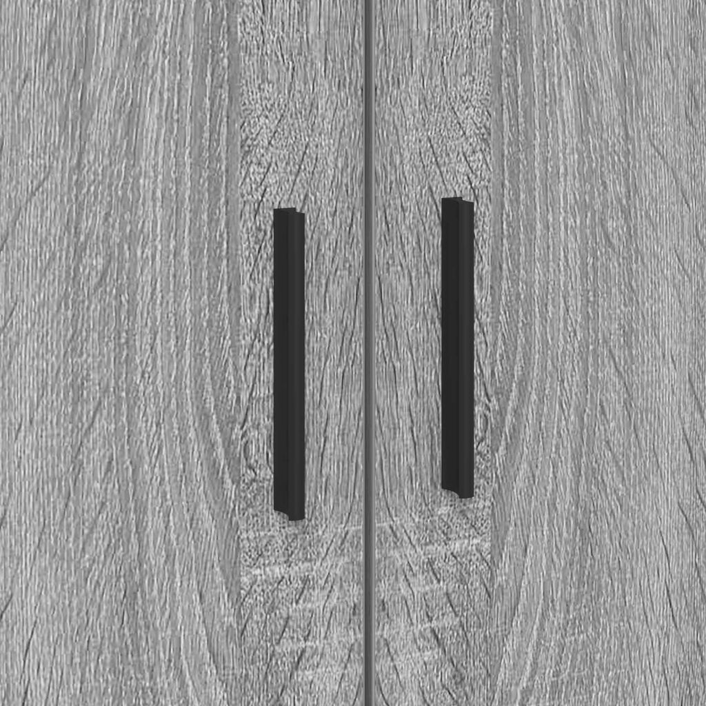 vidaXL Κρεβάτι με αποθηκευτικό χώρο Γκρι sonoma 80 x 200 cm