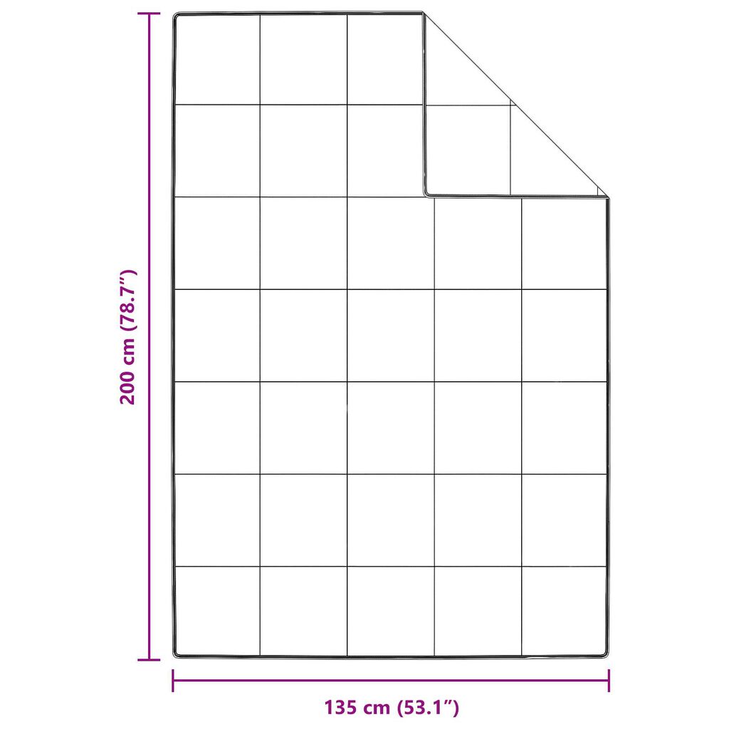 vidaXL Κουβέρτες & Κουβέρτες Λευκό 135 x 200 εκ. Πούπουλο