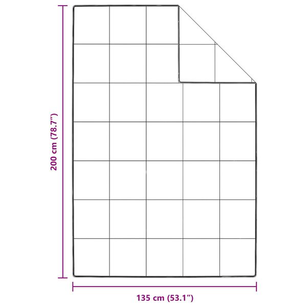 vidaXL Κουβέρτες & Κουβέρτες Λευκό 135 x 200 εκ. Πούπουλο