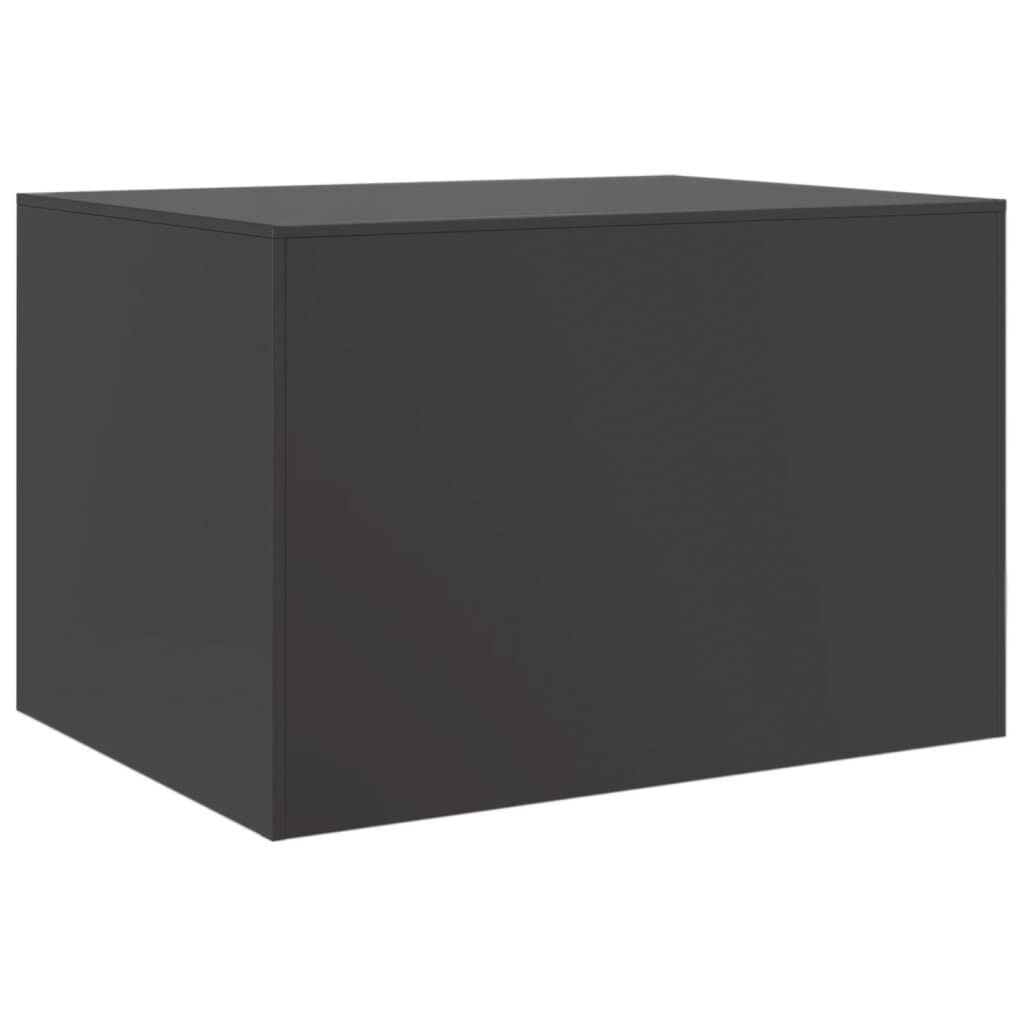 vidaXL Τραπεζάκι Σαλονιού Μαύρο 67x50x44 εκ. από Ατσάλι