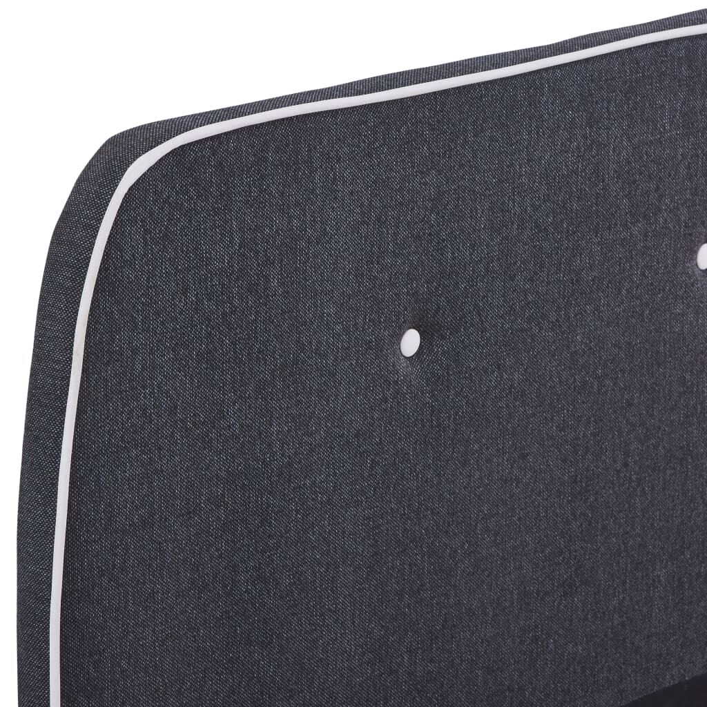 vidaXL Πλαίσιο Κρεβατιού Σκούρο Γκρι 160 x 200 εκ. Υφασμάτινο