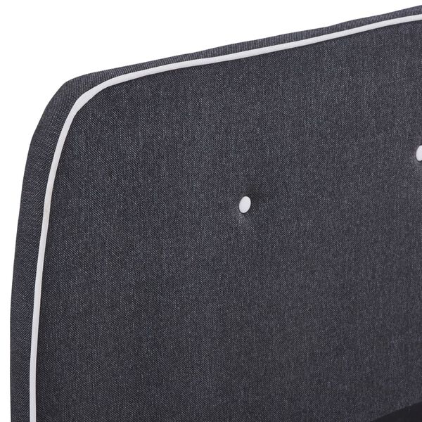 vidaXL Πλαίσιο Κρεβατιού Σκούρο Γκρι 160 x 200 εκ. Υφασμάτινο