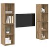 vidaXL &Sigma;&epsilon;&tau; &epsilon;&pi;ί&pi;&lambda;&omicron;&upsilon; &tau;&eta;&lambda;&epsilon;ό&rho;&alpha;&sigma;&eta;&sigmaf; 4 pcs Artisan Oak 37 x 37 x 72 &epsilon;&kappa;
