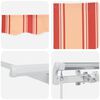 vidaXL Αντιανεμικό Ριγέ κίτρινο και πορτοκαλί 4,5 x 3,5 μ