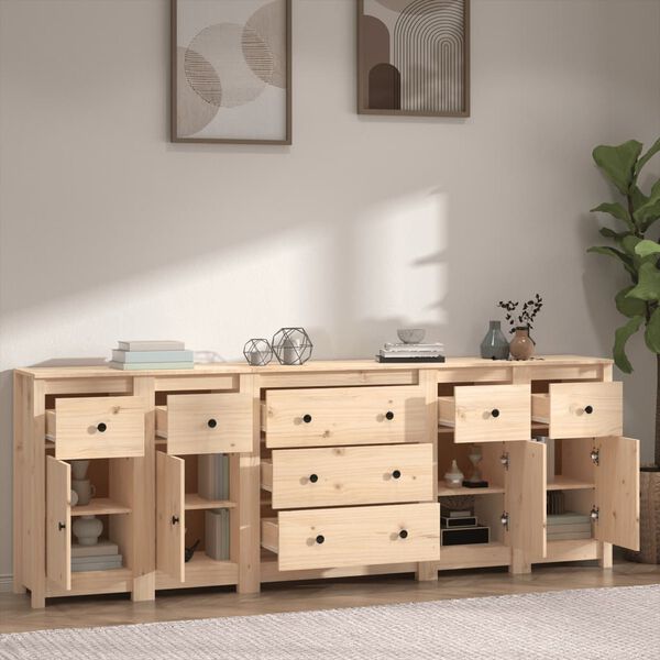 vidaXL Συρταριέρα 230x35x80 εκ. από Μασίφ Ξύλο Πεύκου