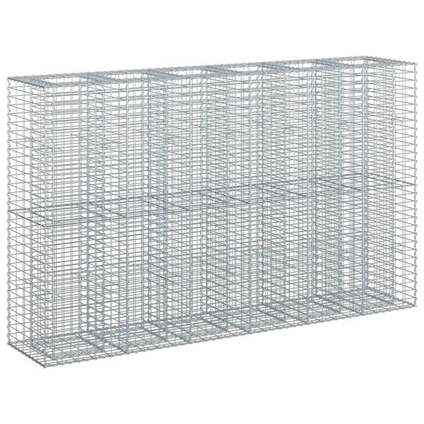vidaXL &Alpha;&nu;&alpha;&sigma;&eta;&kappa;&omega;&mu;έ&nu;&omicron; &kappa;&rho;&epsilon;&beta;ά&tau;&iota; gabion 3 pcs &Alpha;&sigma;&eta;&mu;ί 250 x 50 x 150 &epsilon;&kappa;